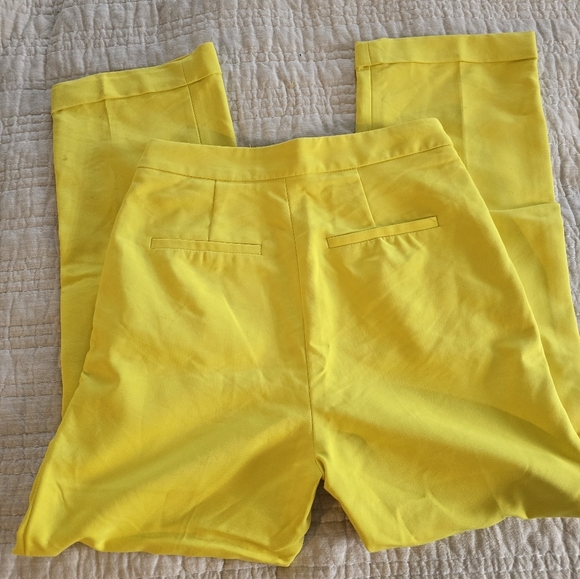 Zara Bright Yellow Pants XS - Picture 8 of 8